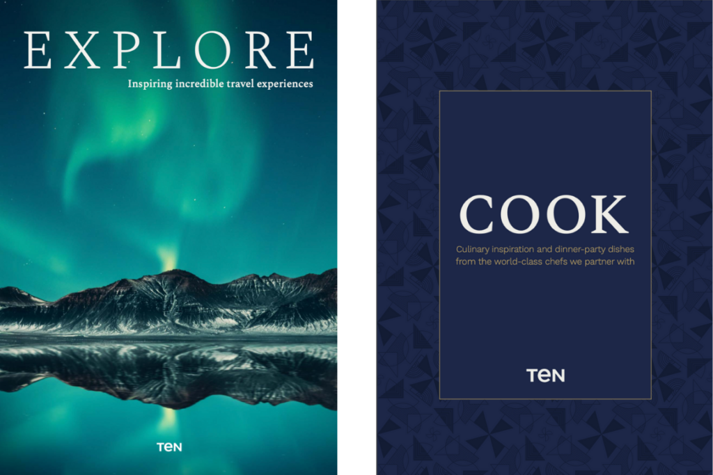 EXPLORE magazine and COOK recipe book covers